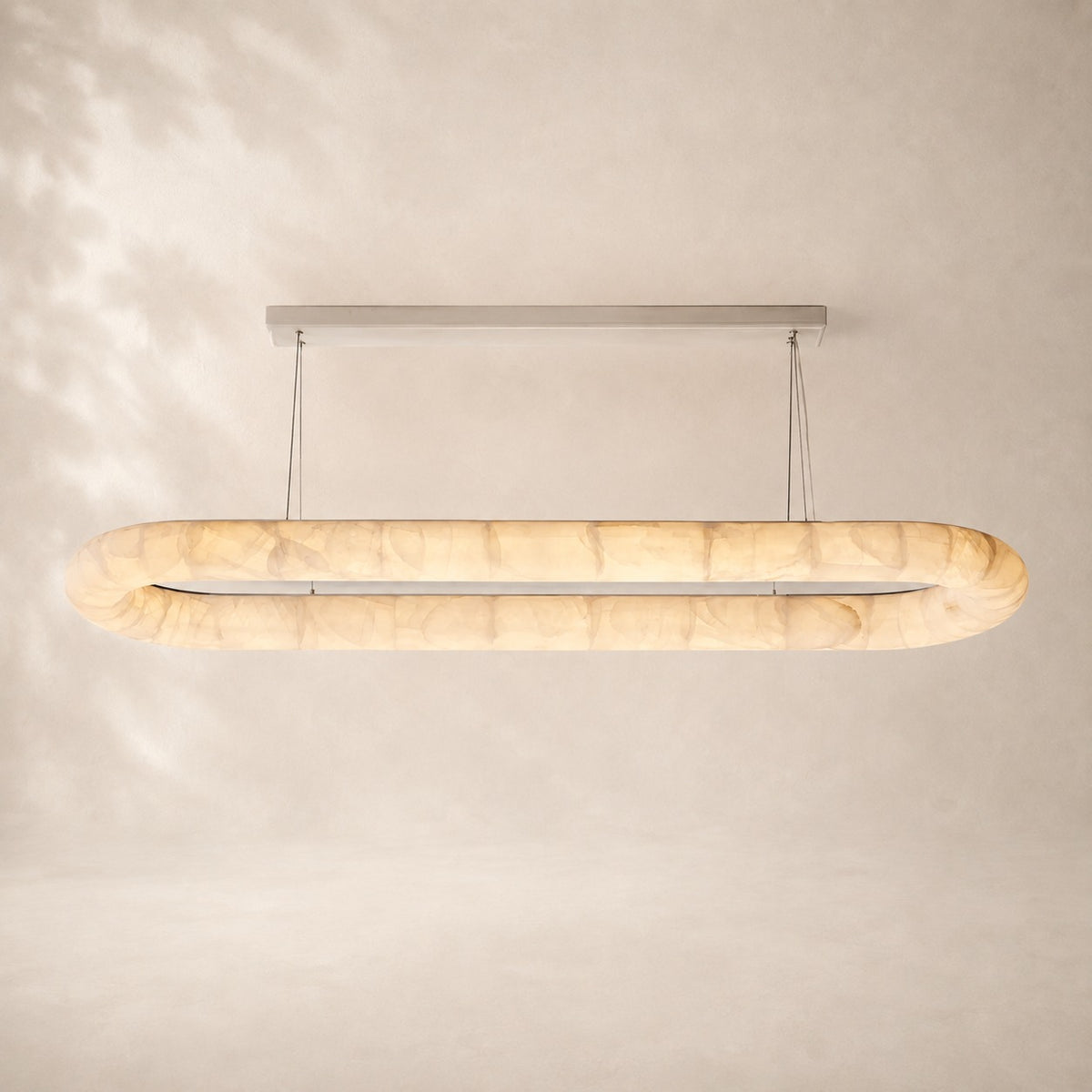 Riveon Lisse Oval Chandelier 74"
