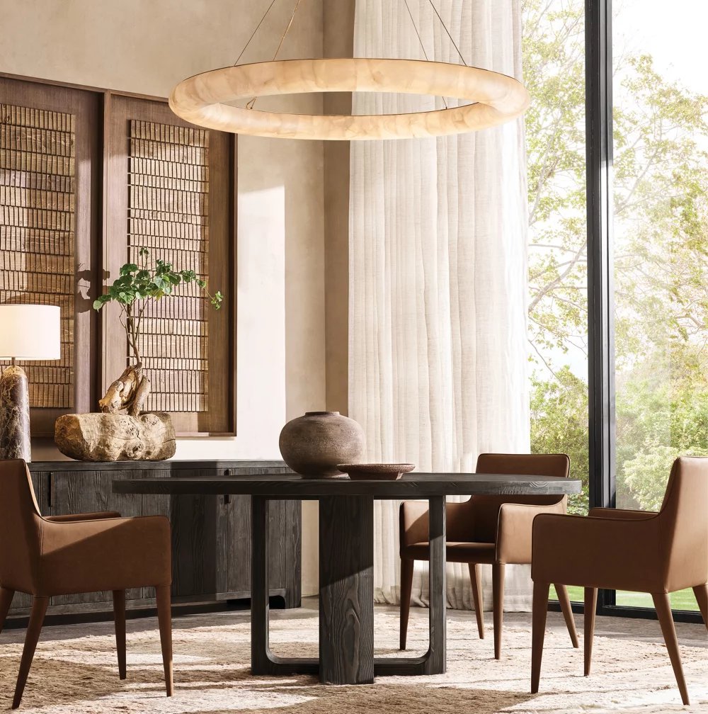 Riveon Lisse Round Chandelier 31"