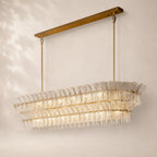 Romessa Glass Linear Chandelier 72"