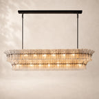 Romessa Glass Linear Chandelier 72"