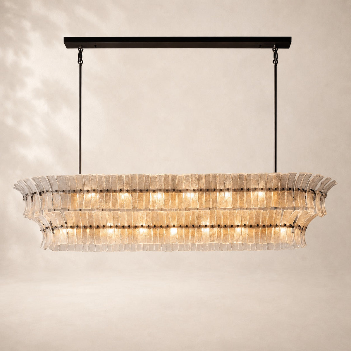 Romessa Glass Linear Chandelier 72"