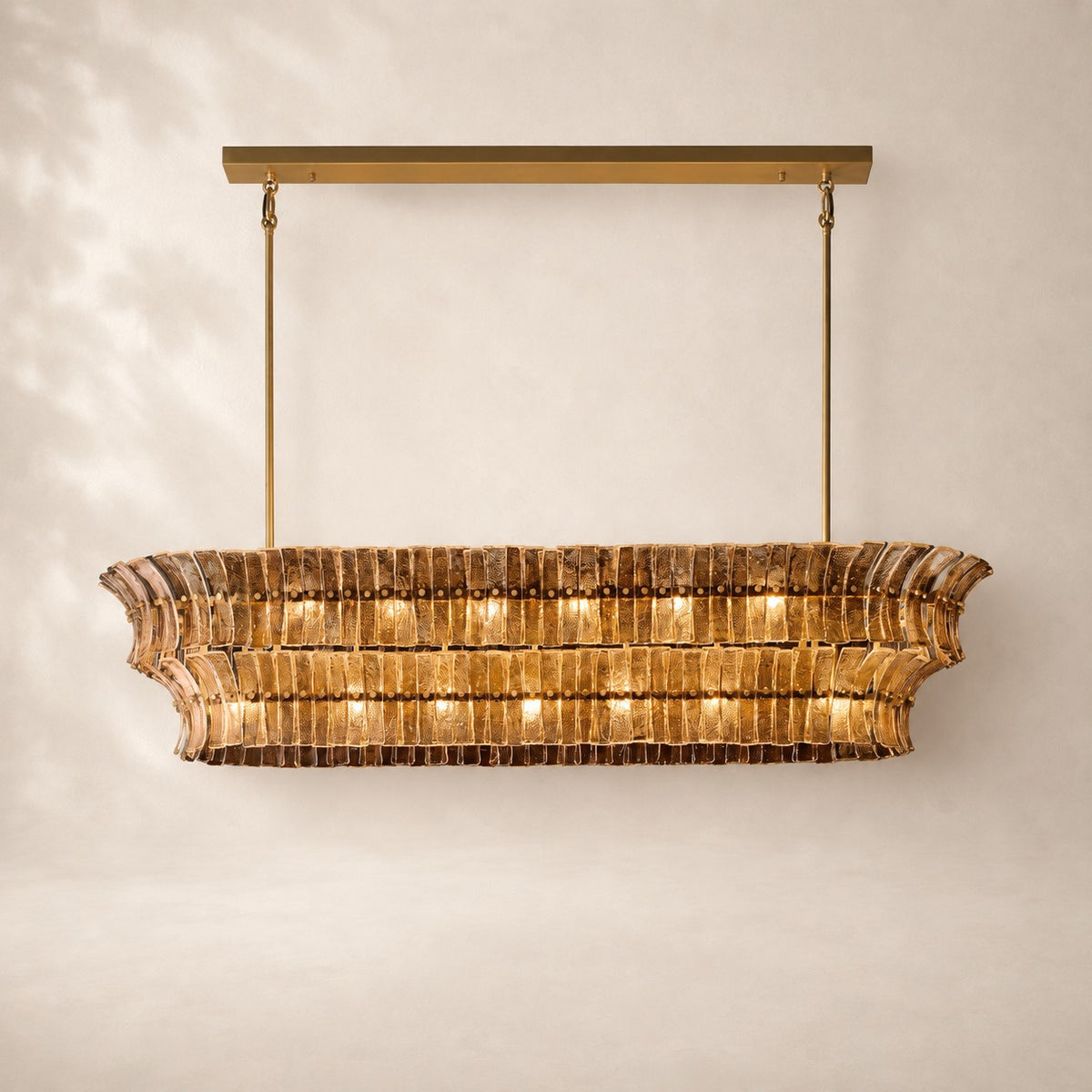Romessa Glass Linear Chandelier 72"