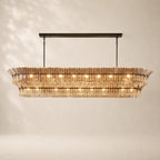 Romessa Glass Linear Chandelier 90"