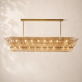Romessa Glass Linear Chandelier 90"