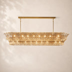 Romessa Glass Linear Chandelier 90"
