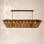 Romessa Glass Linear Chandelier 90"