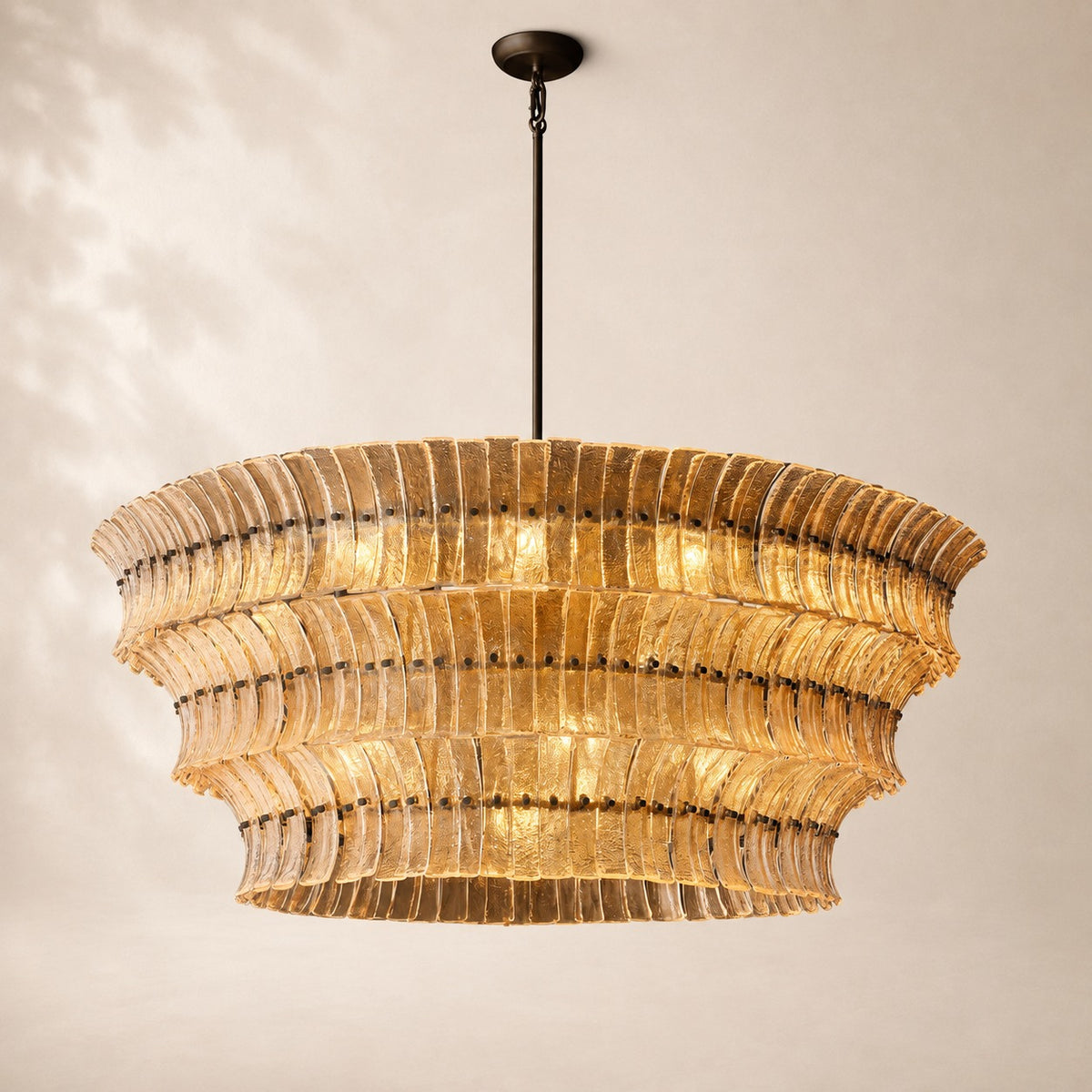 Romessa Glass Round Chandelier 48"