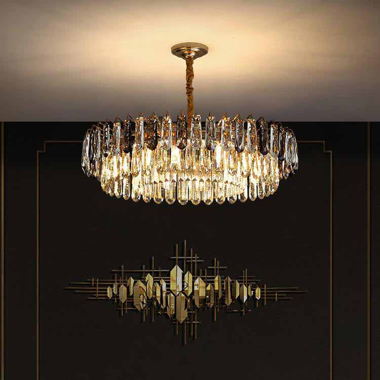 Gleamcrown Modern Crystal Chandelier