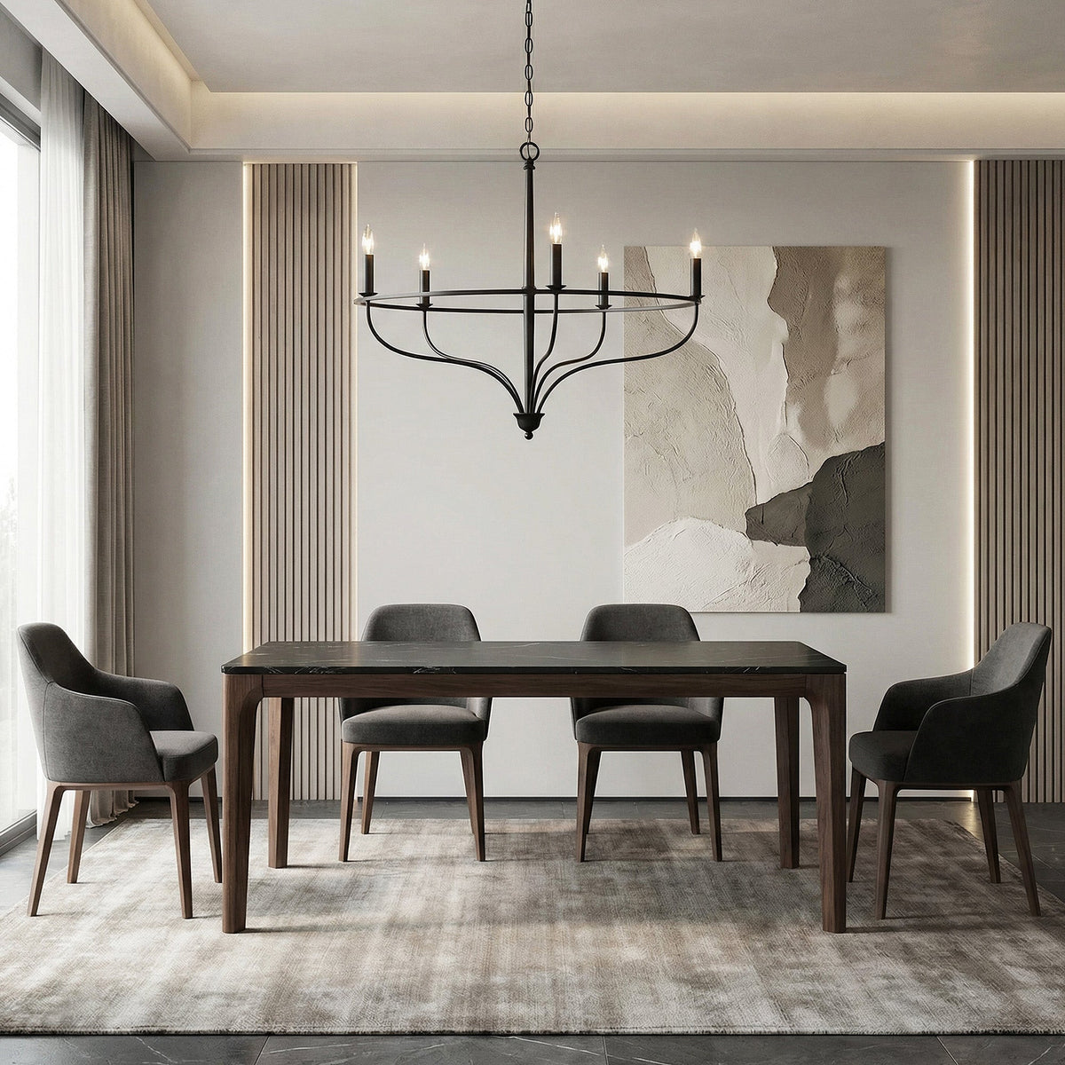 Canesweep Rattan Chandelier
