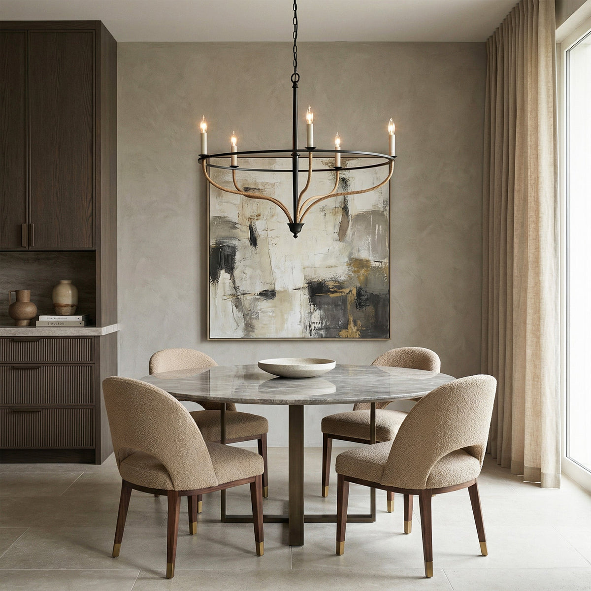 Canesweep Rattan Chandelier
