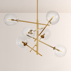 Orbtrail Modern Glass Ball Chandelier