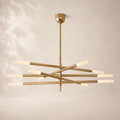 Rouvenza 10-Light Etched Rod Chandelier 50"
