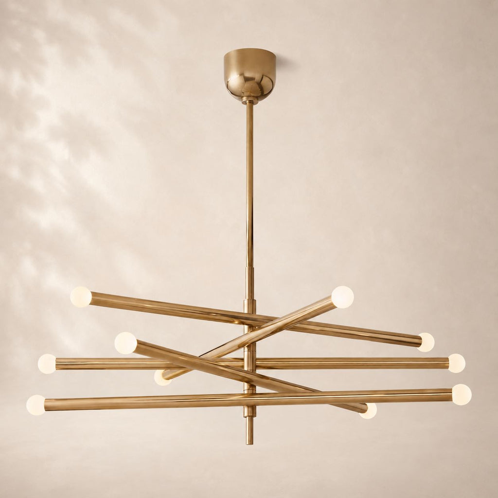 Rouvenza 10-Light Orbit Chandelier 38"