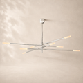Rouvenza 8-Light Etched Rod Chandelier 80"