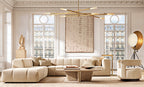 Rouvenza 8-Light Etched Rod Chandelier 65"