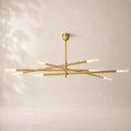 Rouvenza 8-Light Etched Rod Chandelier 65"