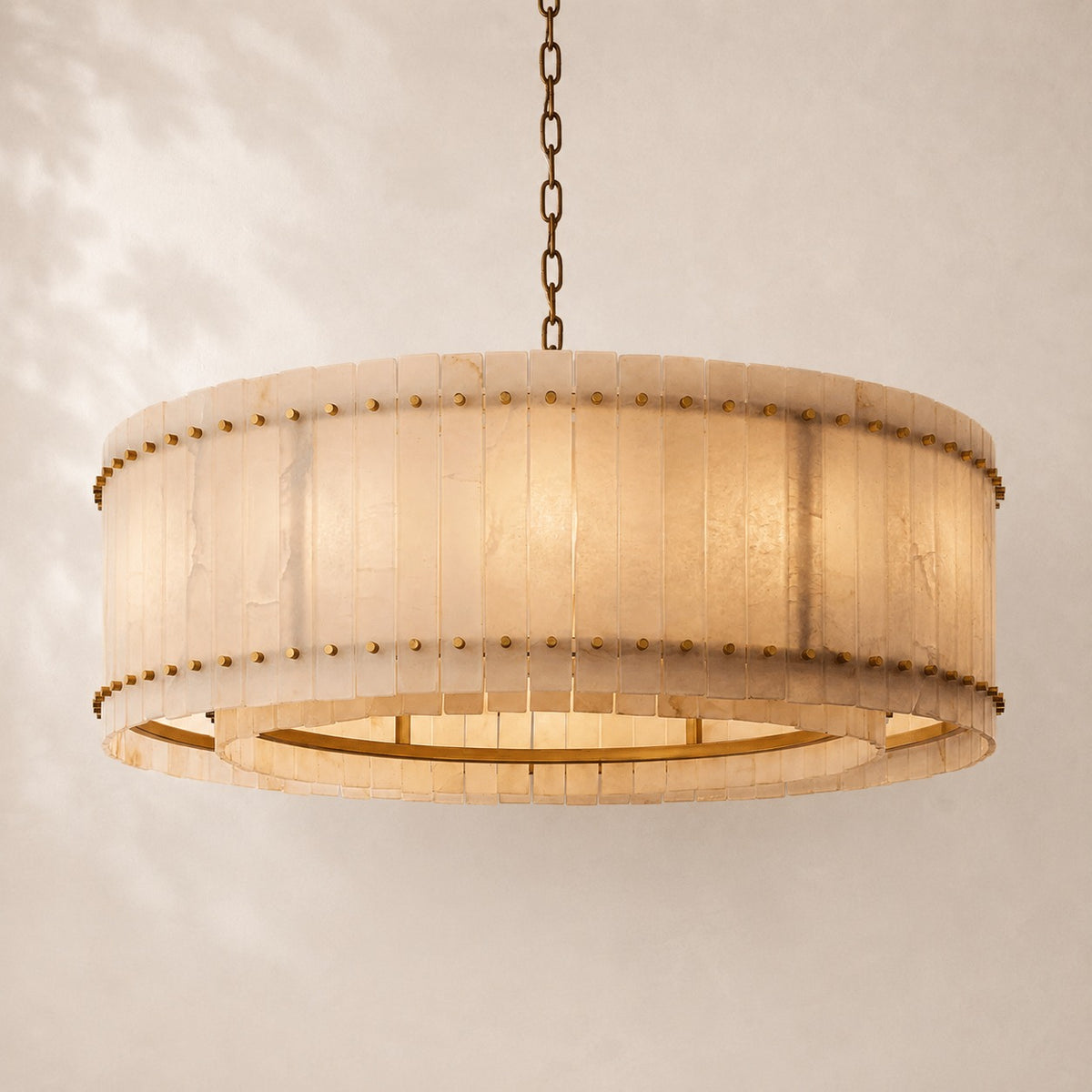 San Elio Alabaster Round Chandelier 48"