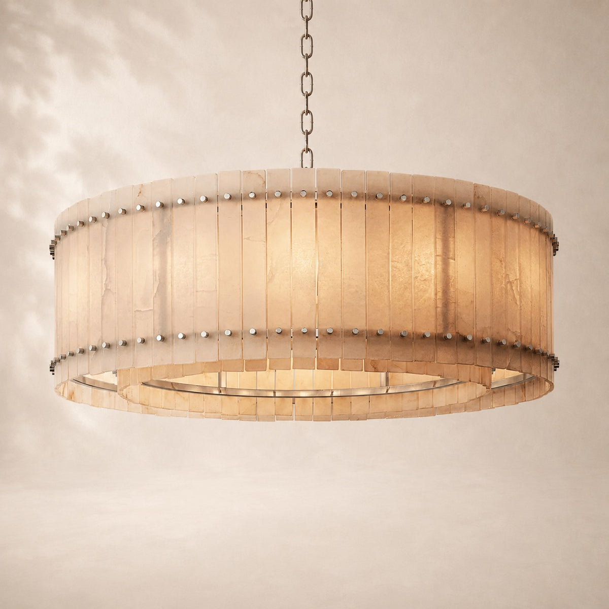San Elio Alabaster Round Chandelier 48"