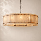 San Elio Alabaster Round Chandelier 60"