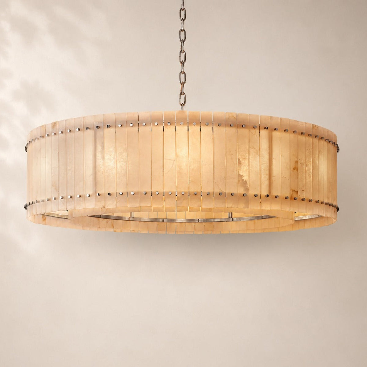 San Elio Alabaster Round Chandelier 60"