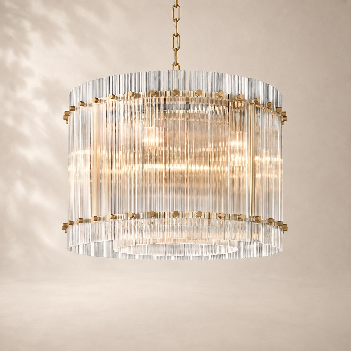 San Elio Glass Round Chandelier 22"