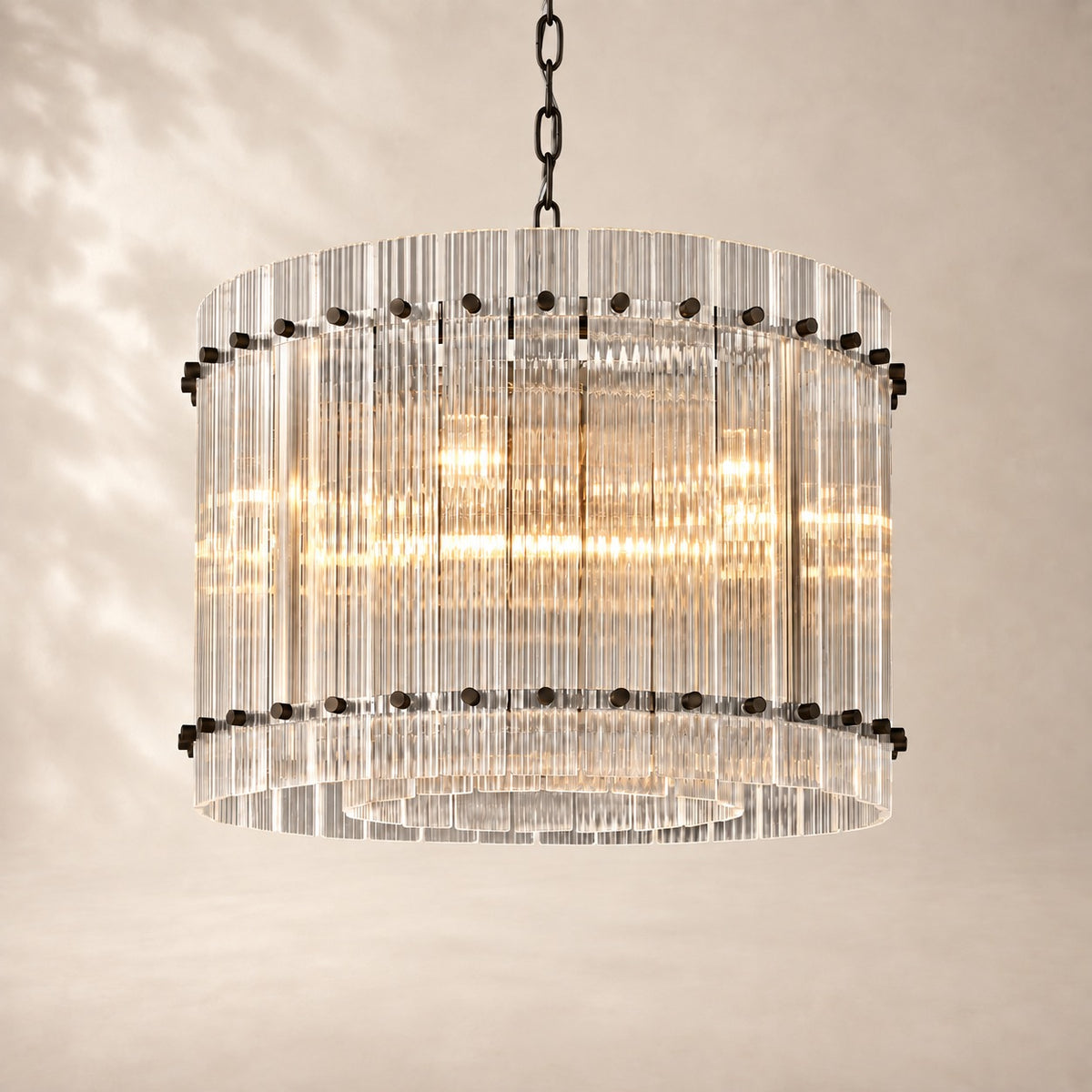 San Elio Glass Round Chandelier 22"