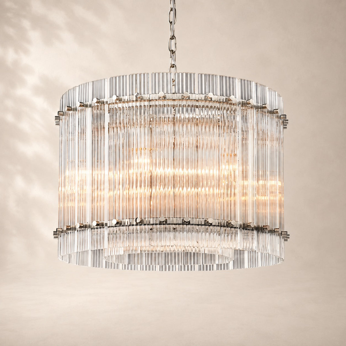 San Elio Glass Round Chandelier 22"