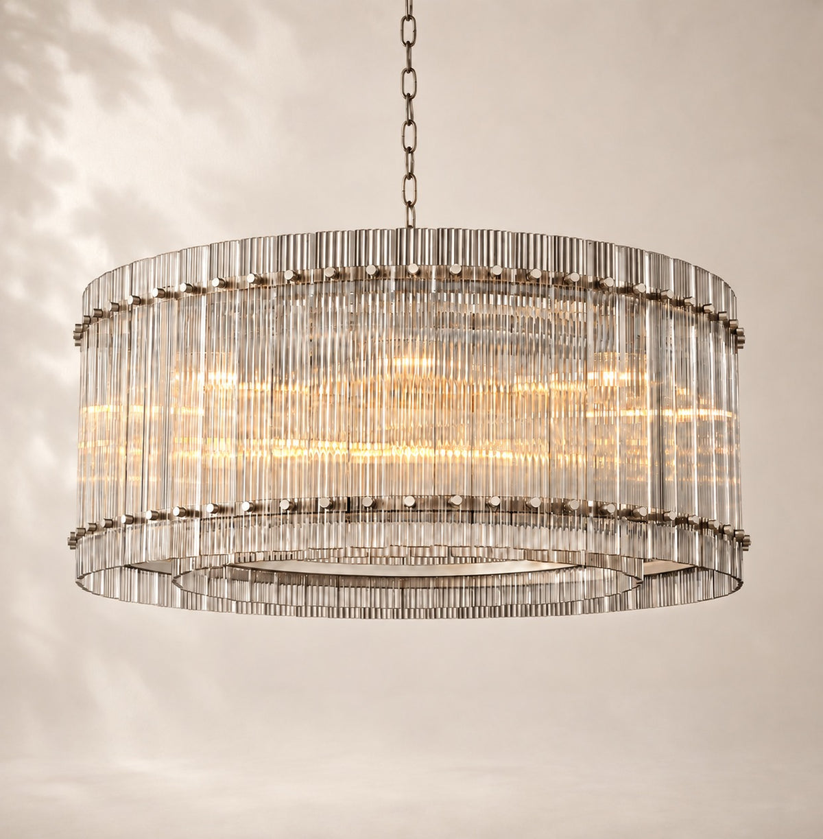 San Elio Glass Round Chandelier 37"