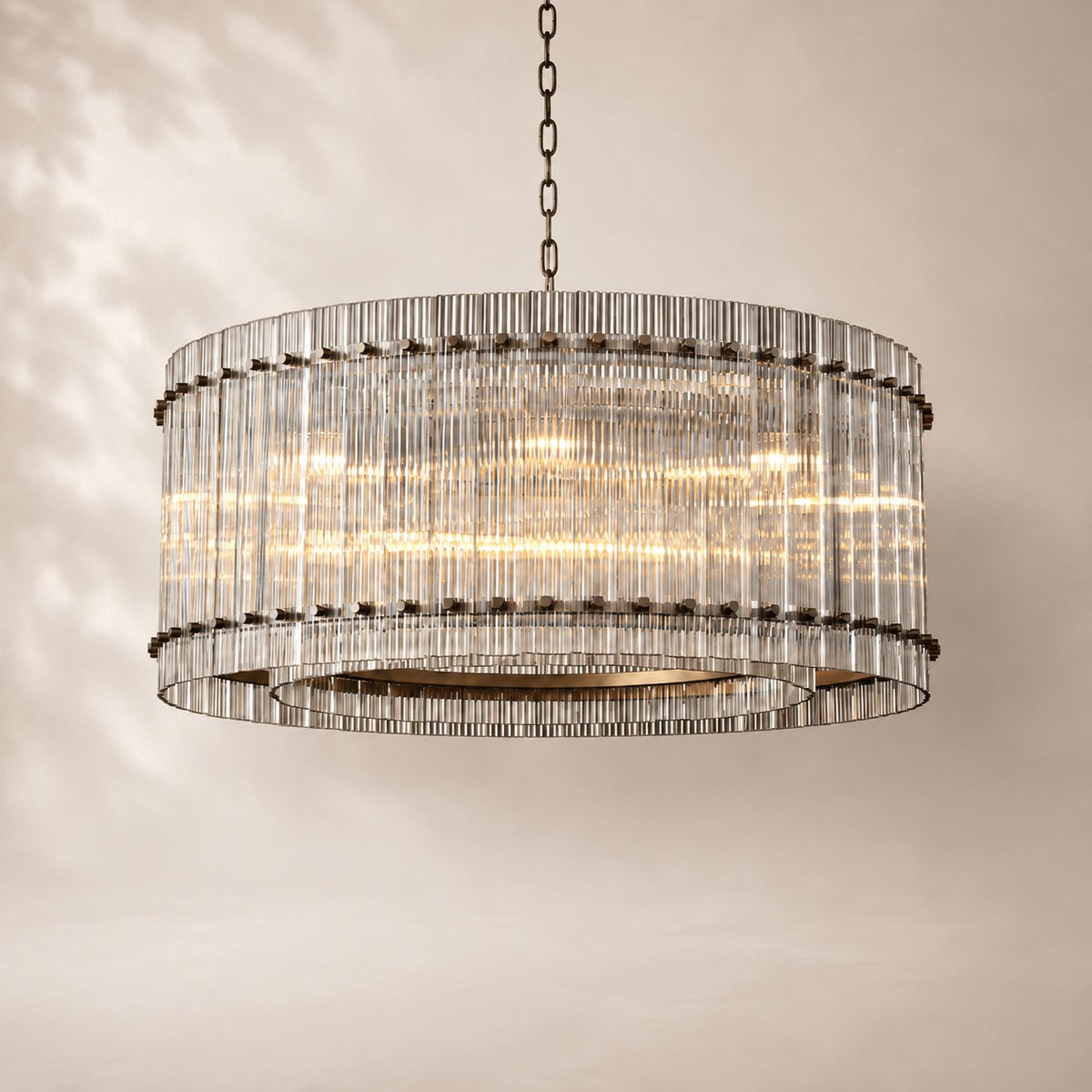 San Elio Glass Round Chandelier 37"