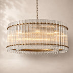 San Elio Glass Round Chandelier 37"