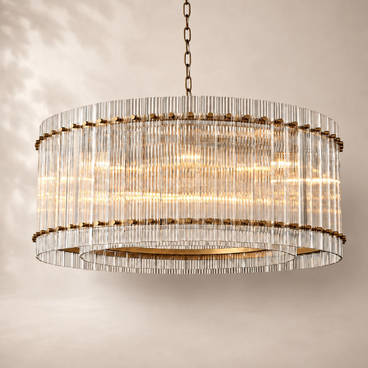 San Elio Glass Round Chandelier 37"