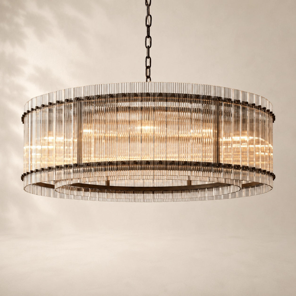 San Elio Glass Round Chandelier 48"