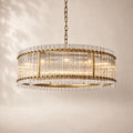 San Elio Glass Round Chandelier 48"