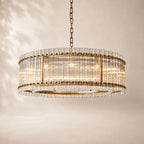 San Elio Glass Round Chandelier 48"