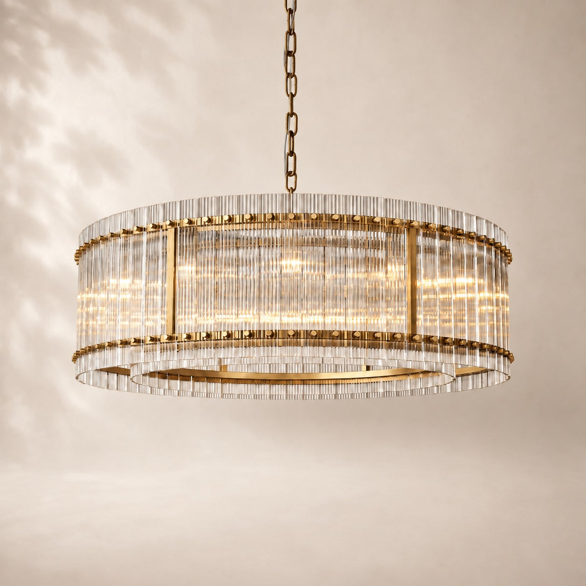 San Elio Glass Round Chandelier 48"