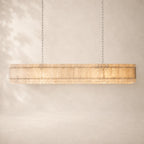 San Elio Alabaster Linear Chandelier 72"