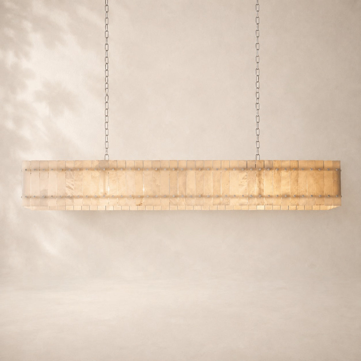 San Elio Alabaster Linear Chandelier 72"