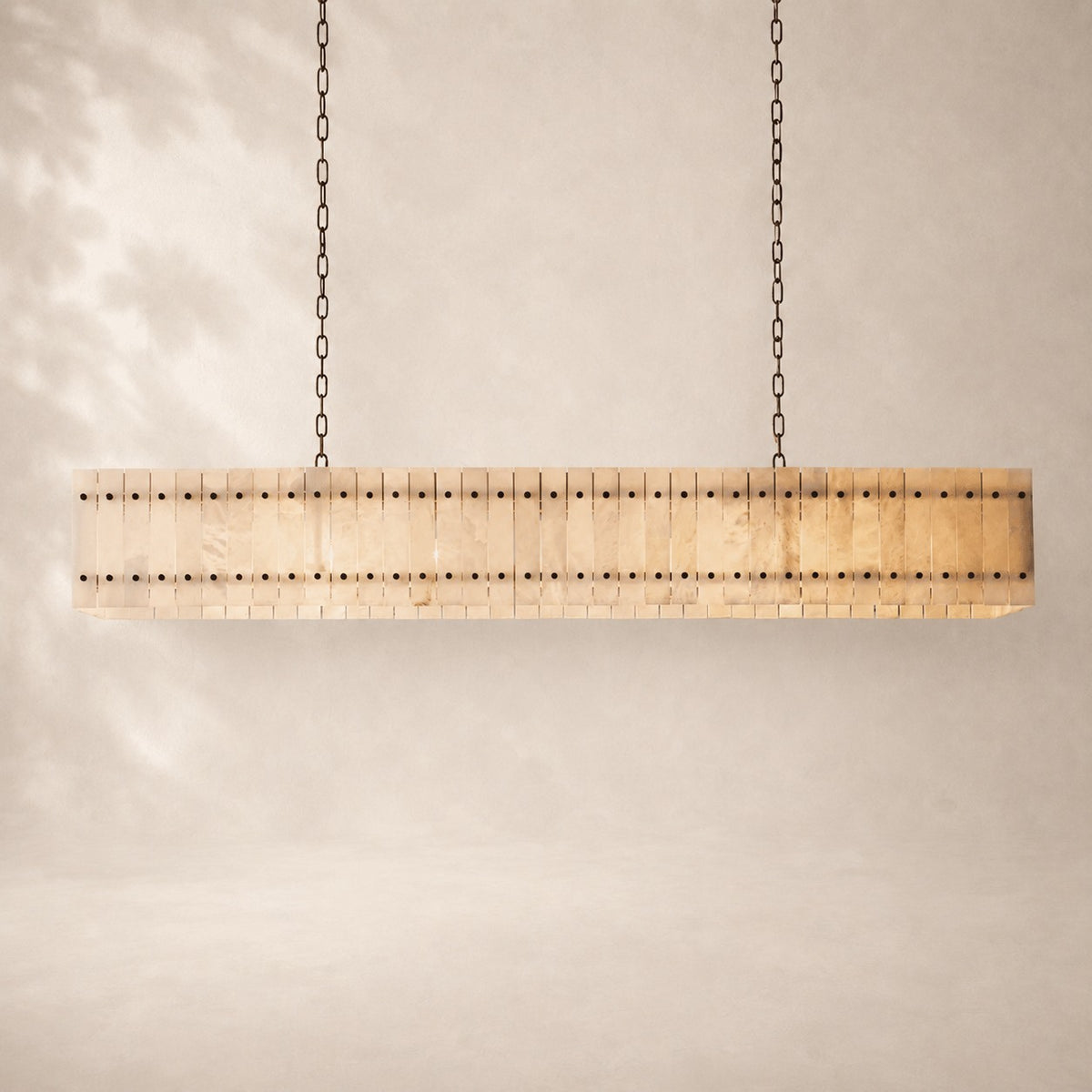 San Elio Alabaster Linear Chandelier 72"