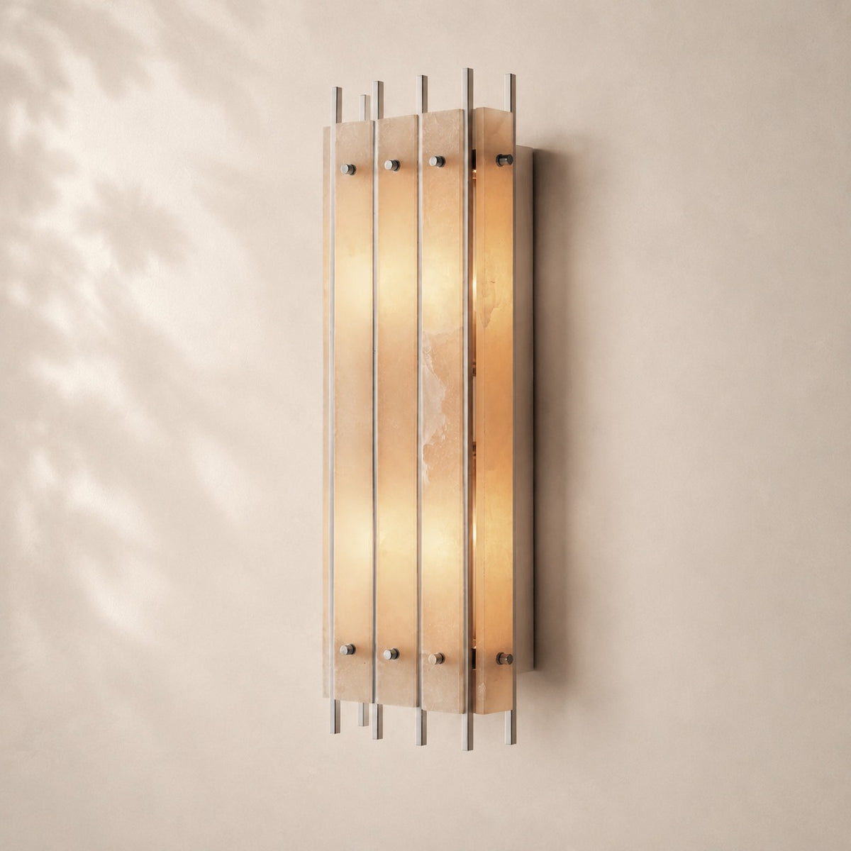 San Elio Alabaster Grand Rectangular Sconce 26"