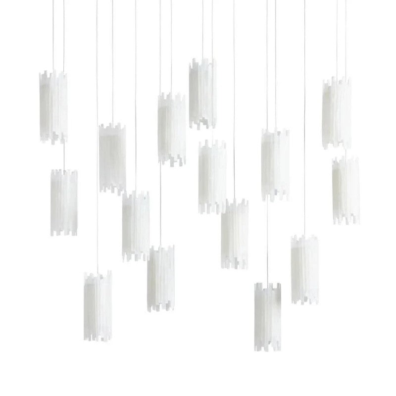 Setvella Alabaster Rectangular Chandelier