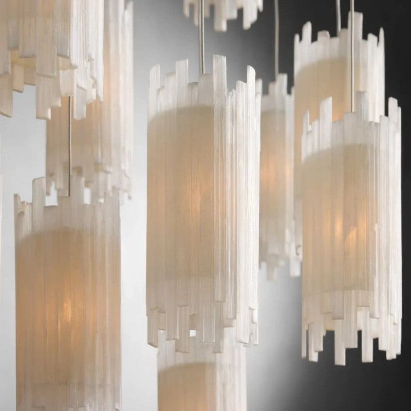 Setvella Alabaster Rectangular Chandelier
