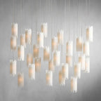 Setvella Alabaster Rectangular Chandelier