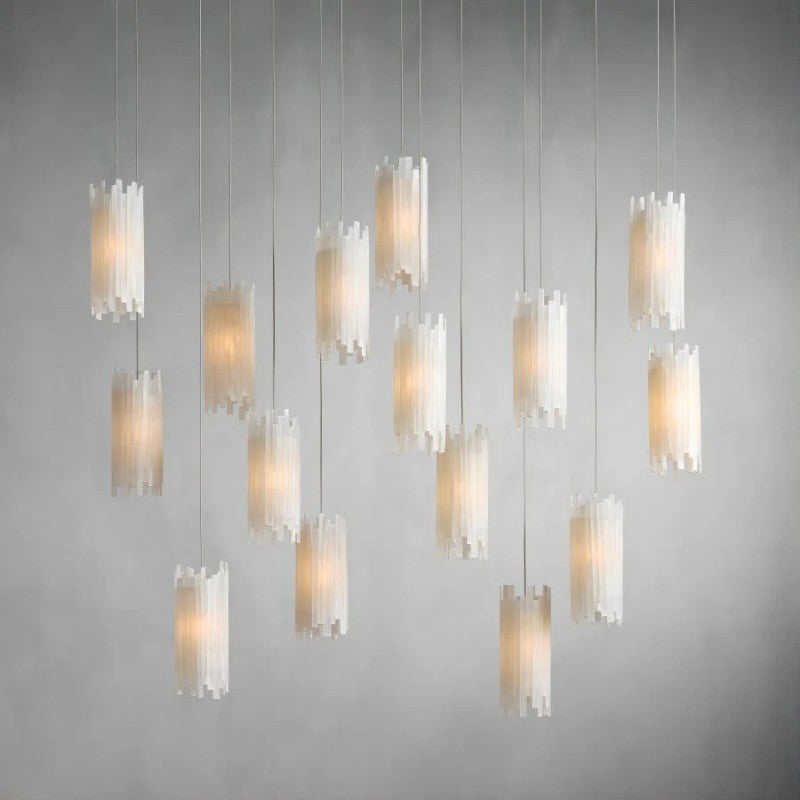Setvella Alabaster Rectangular Chandelier