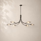 Shelora Glass Linear Chandelier 54"
