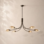 Shelora Glass Linear Chandelier 54"
