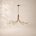 Shelora Glass Linear Chandelier 54"