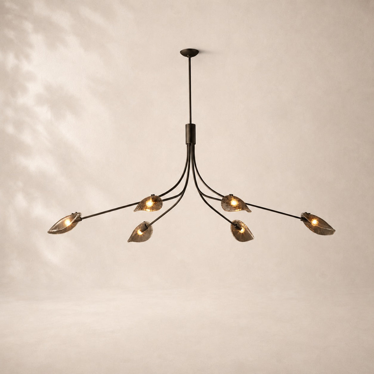 Shelora Glass Linear Chandelier 72"