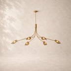 Shelora Glass Linear Chandelier 72"