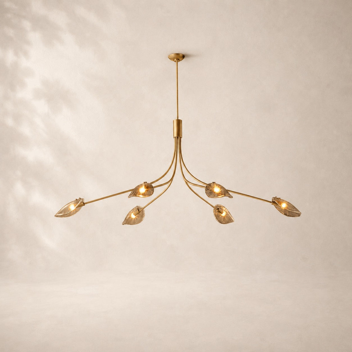 Shelora Glass Linear Chandelier 72"
