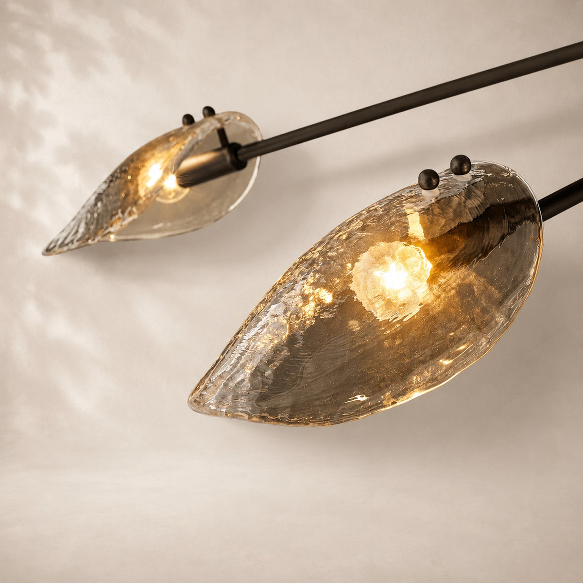 Shelora Glass Linear Chandelier 72"